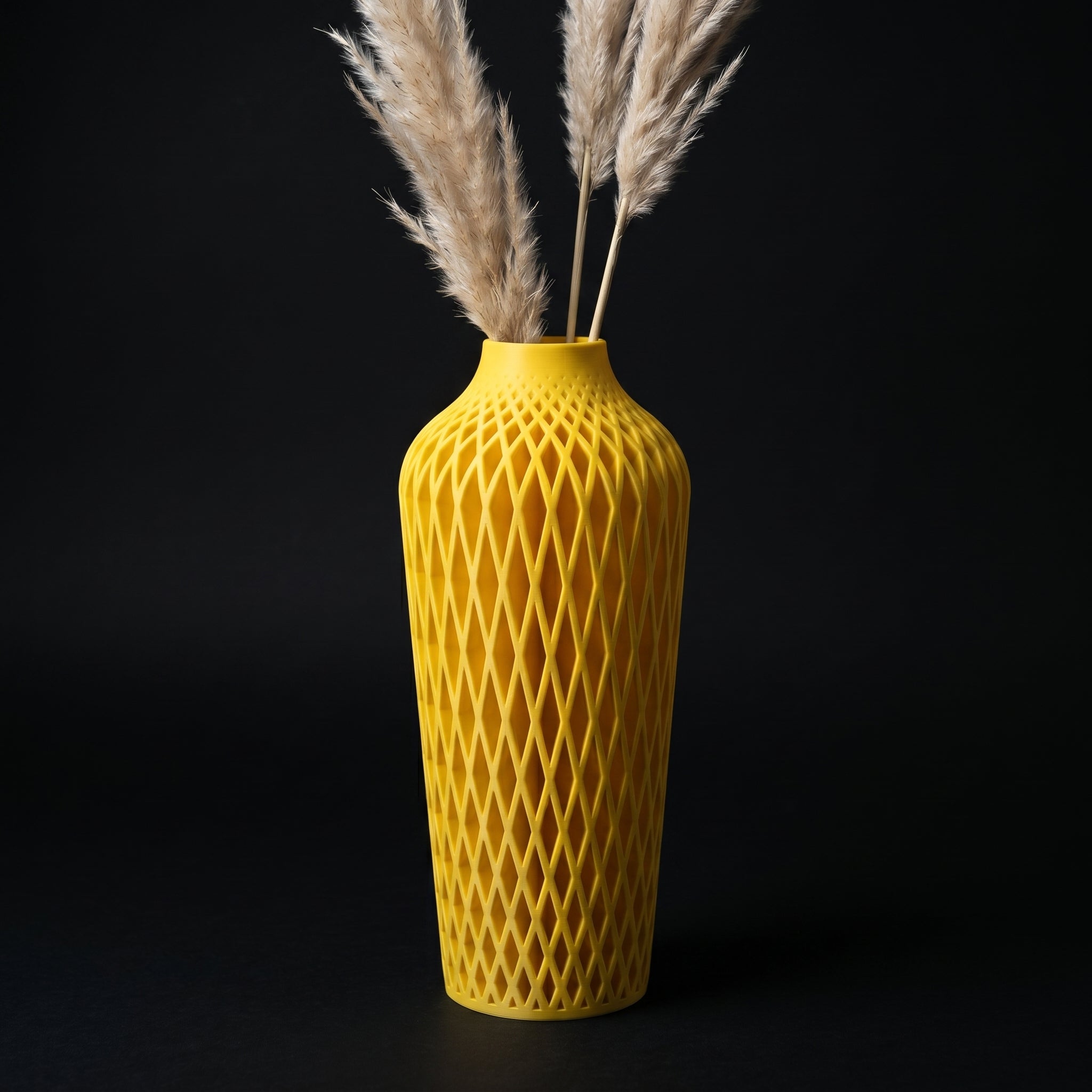 Vaso Vertex - Elevated Structure - 250mm Amarelo — foto 2