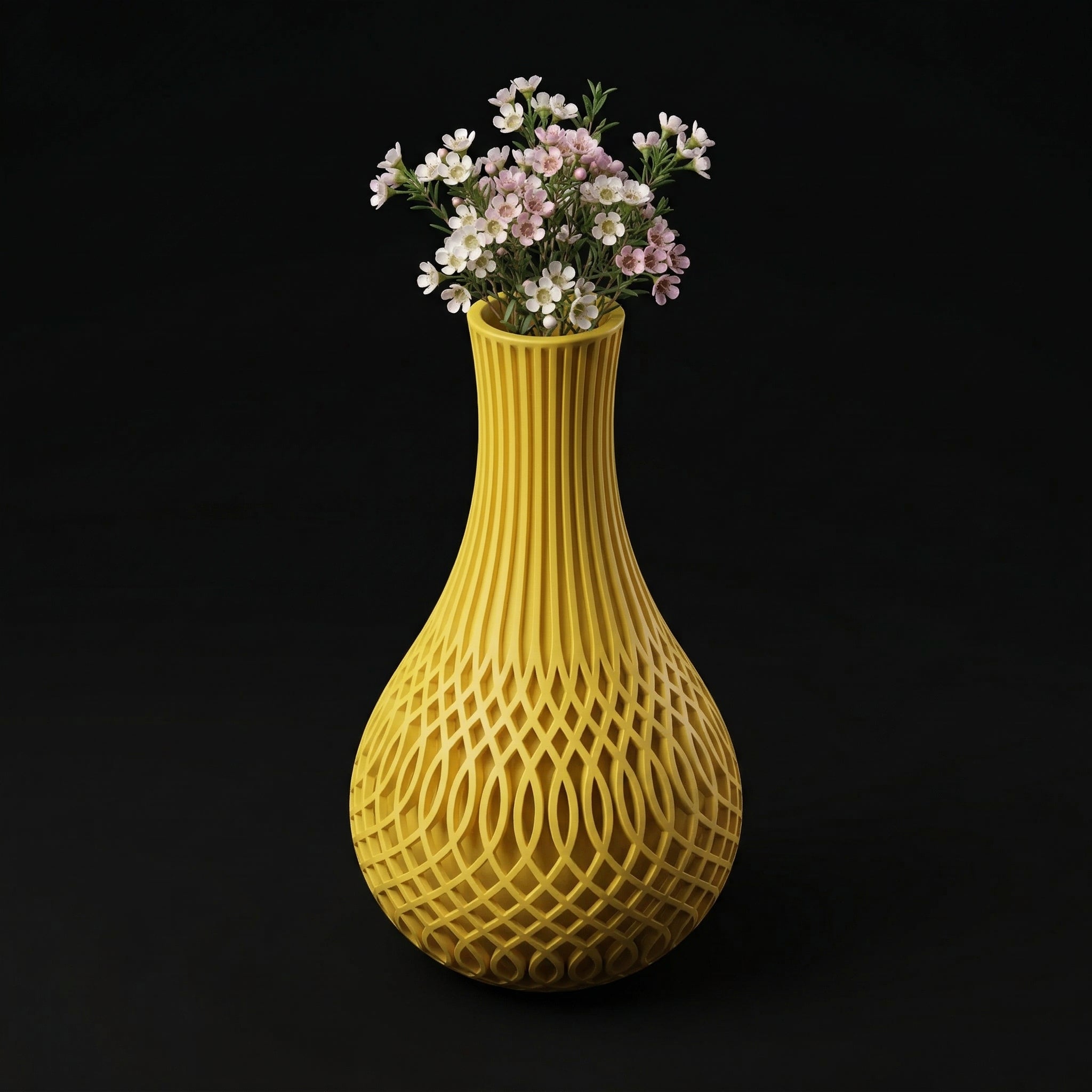 Vaso Solvyr - Modern Minimal - 220mm Amarelo — foto 4