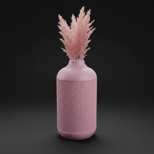Vaso Atlas - Monumental Texture - 200mm Rosa — foto 1