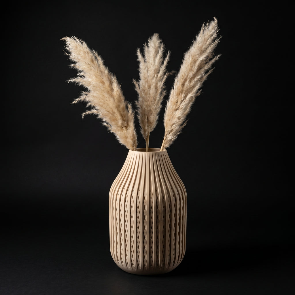 Vaso Karaf - Sculptural Presence - 160mm Branco — foto 8
