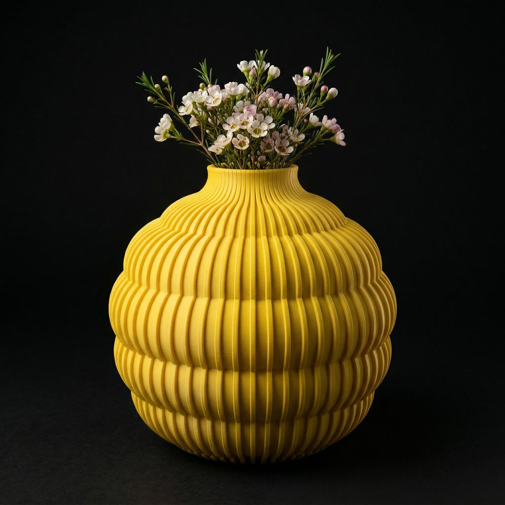 Vaso Solis - Radiant Profile - 200mm Amarelo — foto 1