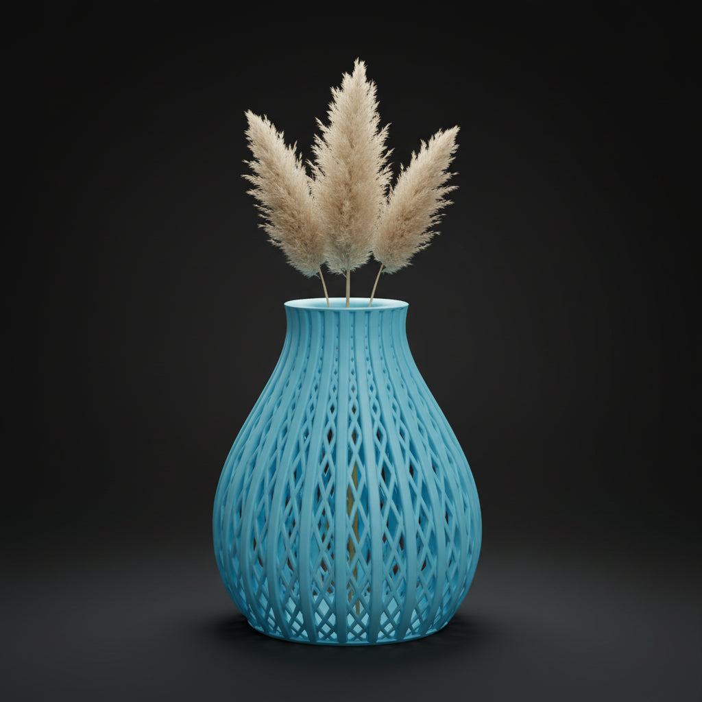 Vaso Apex - Timeless Texture - 120mm Azul — foto 4