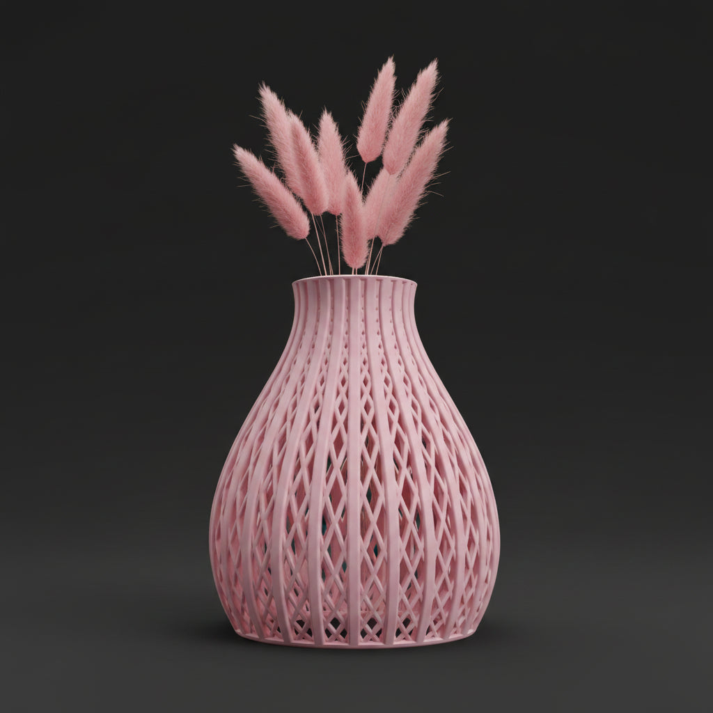 Vaso Apex - Timeless Texture - 120mm Rosa — foto 1