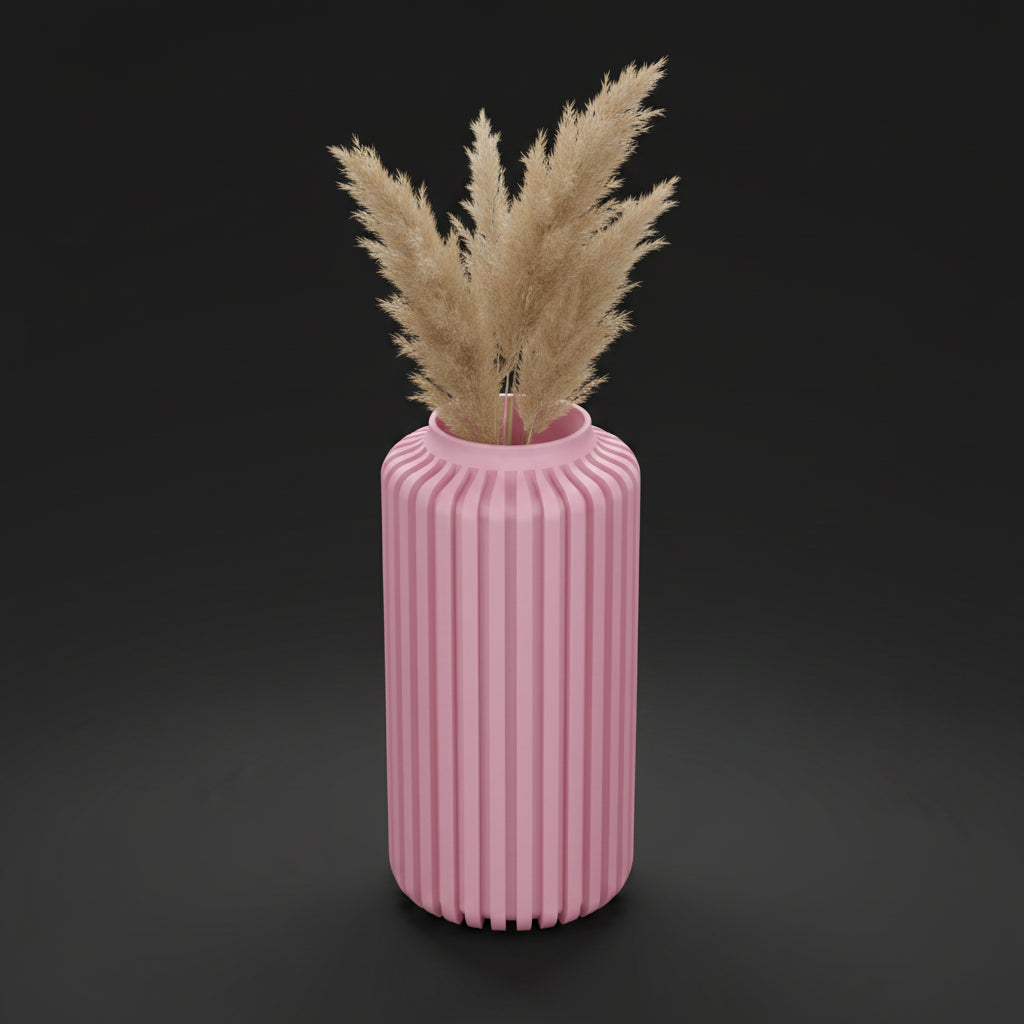 Vaso Torre - Structured Silhouette - 220mm Rosa — foto 10