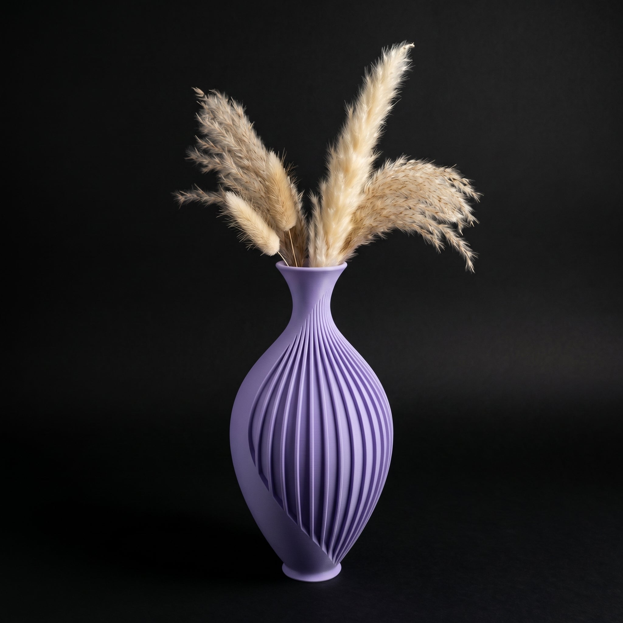 Vaso Voluta Textura Espiral - 200mm Roxo — foto 19