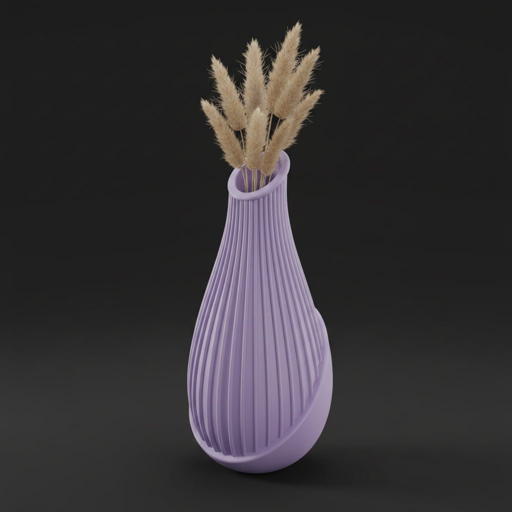 Vaso Trinity - Dynamic Form - 200mm Roxo — foto 1