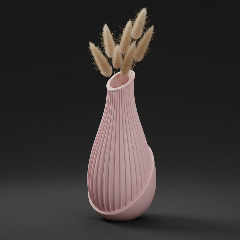 Vaso Trinity - Dynamic Form - 200mm Rosa — foto 4