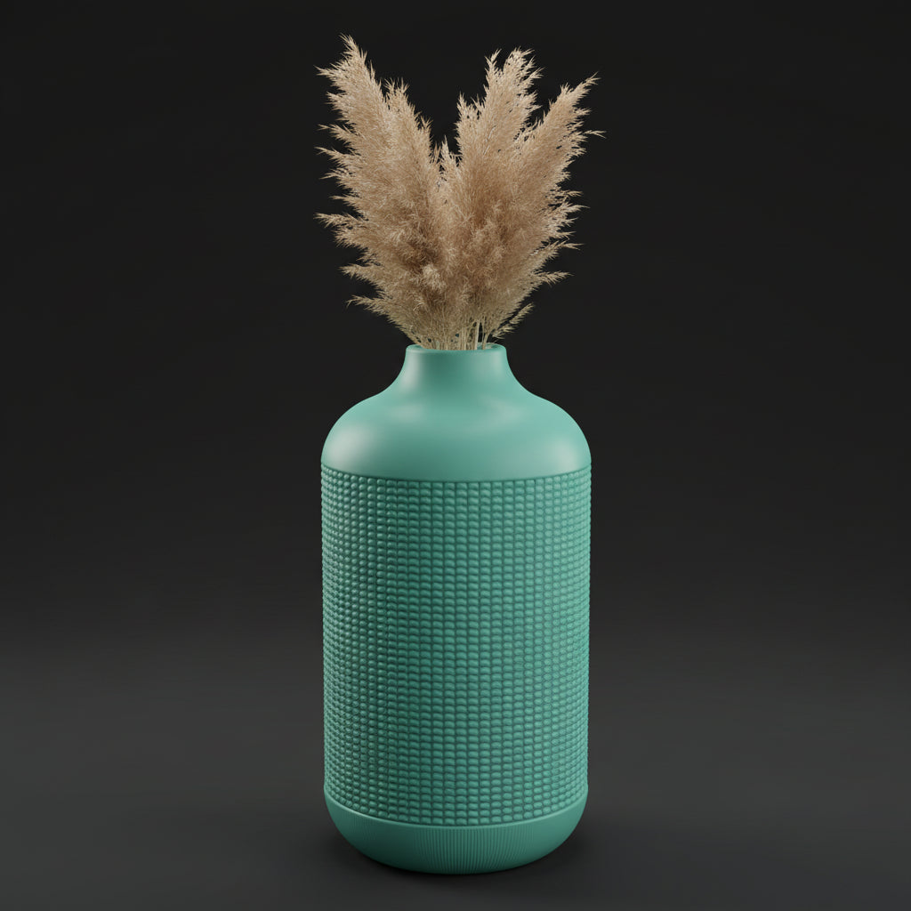 Vaso Atlas - Monumental Texture - 200mm Verde — foto 16