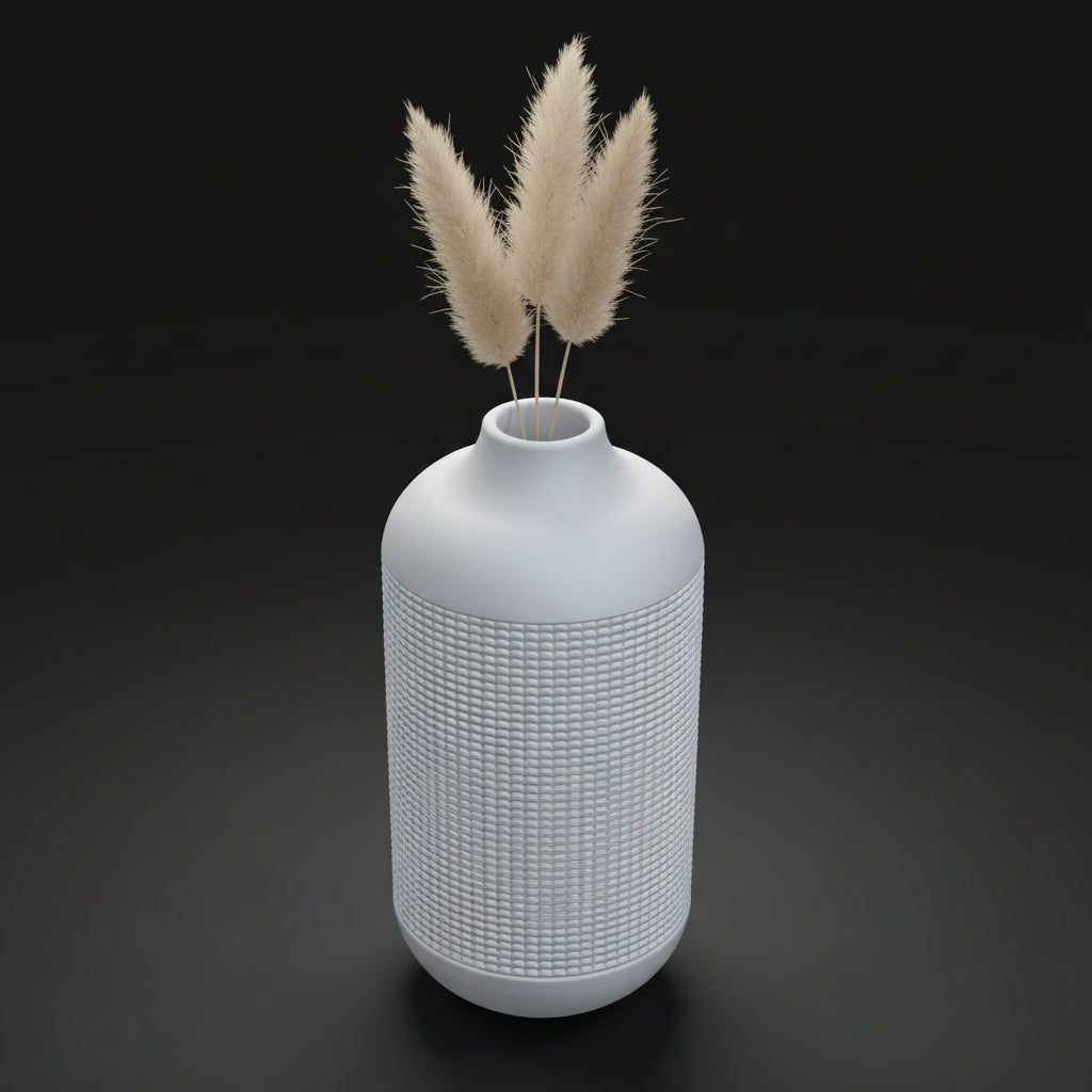 Vaso Atlas - Monumental Texture - 200mm Branco — foto 10