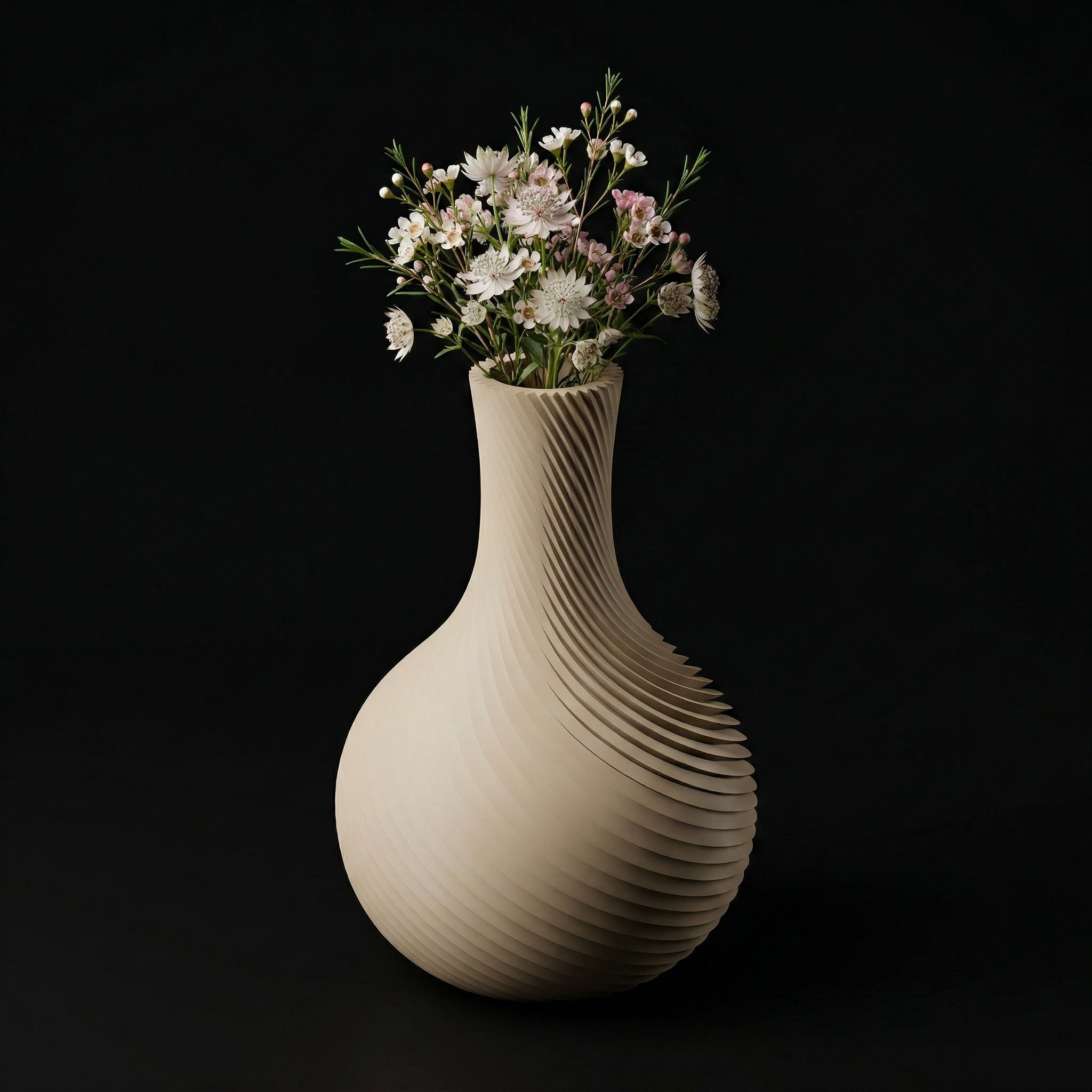 Vaso Raffelbjork - Sculptural Presence - 230mm Branco — foto 13