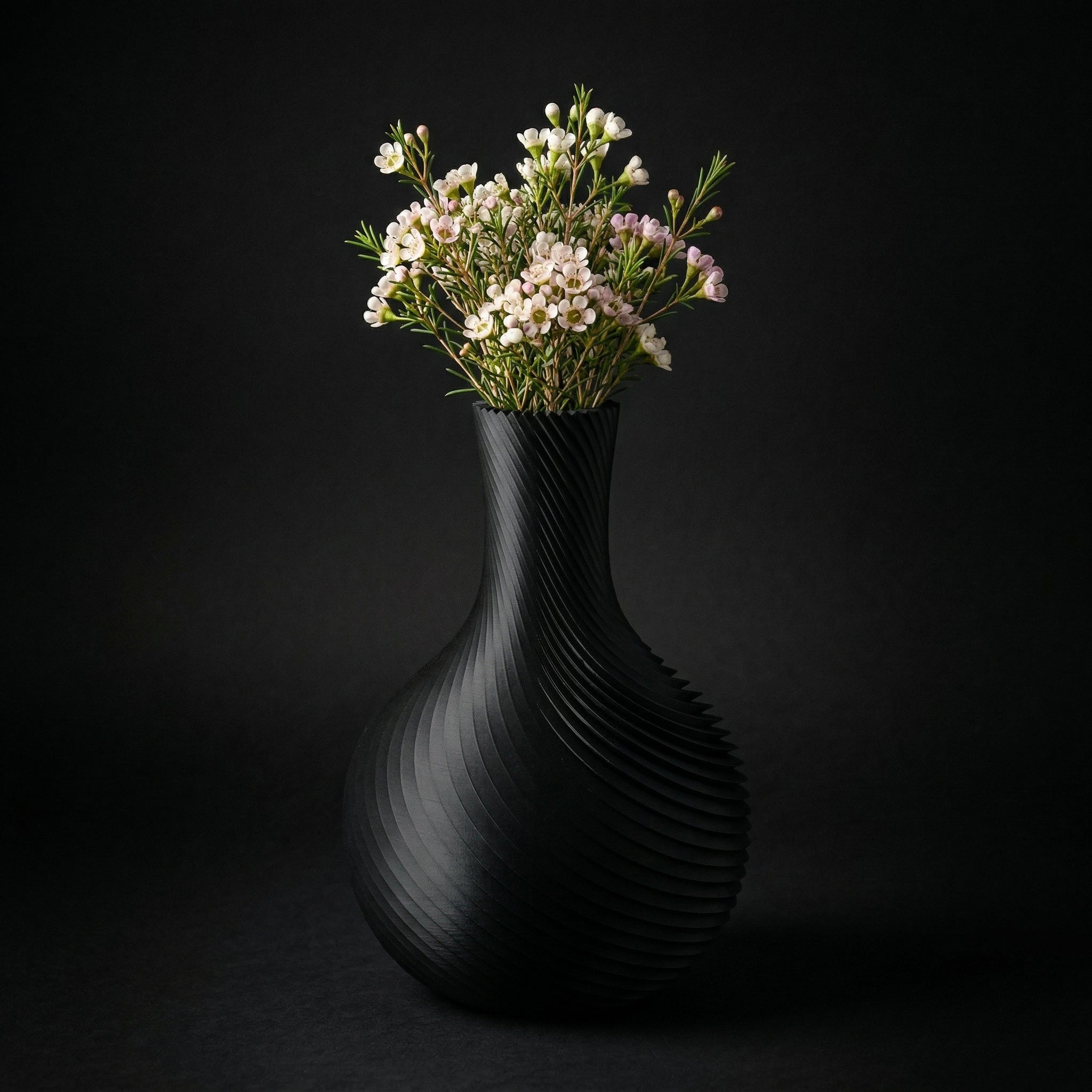 Vaso Raffelbjork - Sculptural Presence - 230mm Preto — foto 19