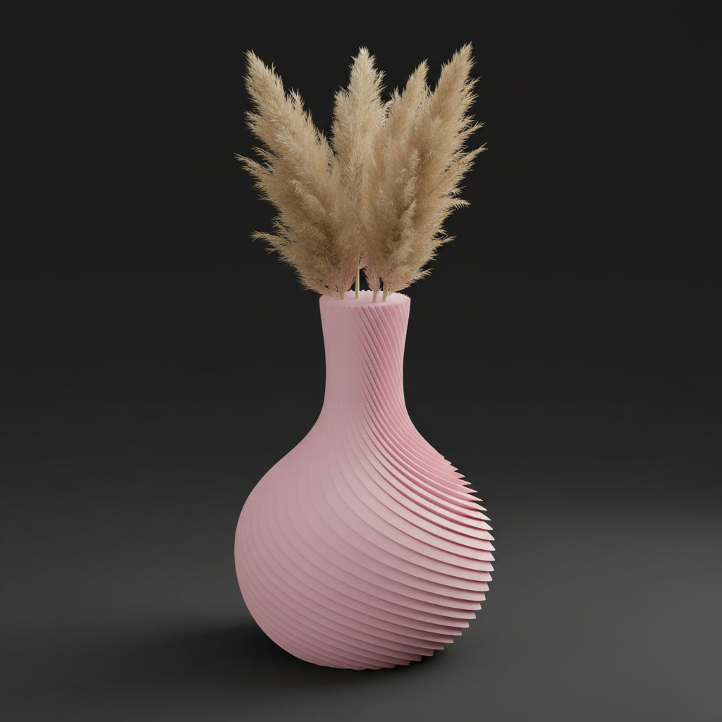 Vaso Raffelbjork - Sculptural Presence - 180mm Rosa — foto 7