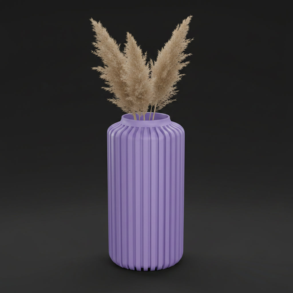 Vaso Torre - Structured Silhouette - 177mm Roxo — foto 1