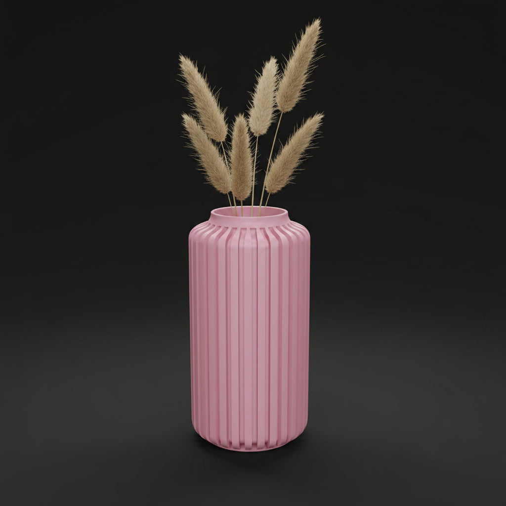Vaso Torre - Structured Silhouette - 177mm Rosa — foto 7
