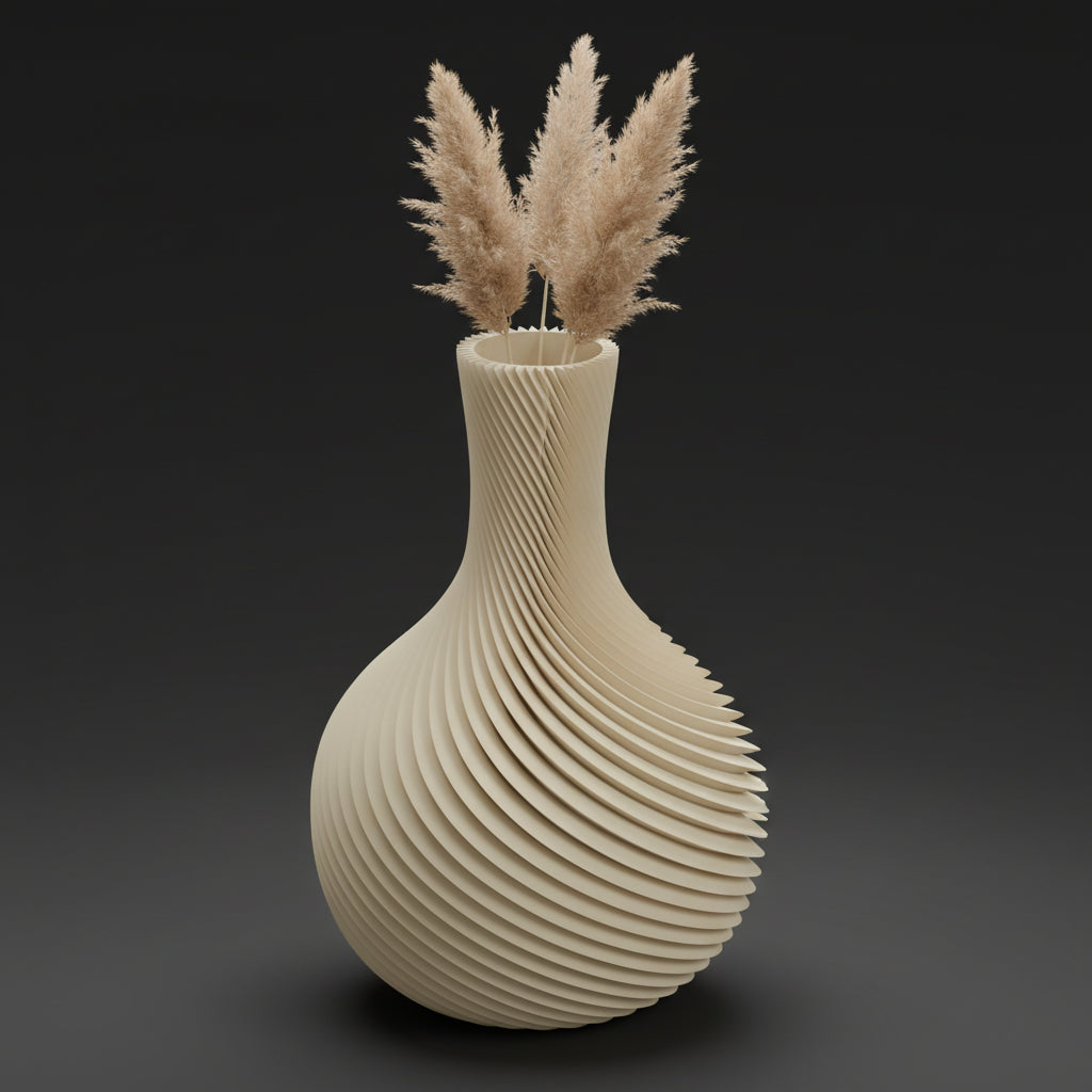 Vaso Raffelbjork - Sculptural Presence - 200mm Branco — foto 4