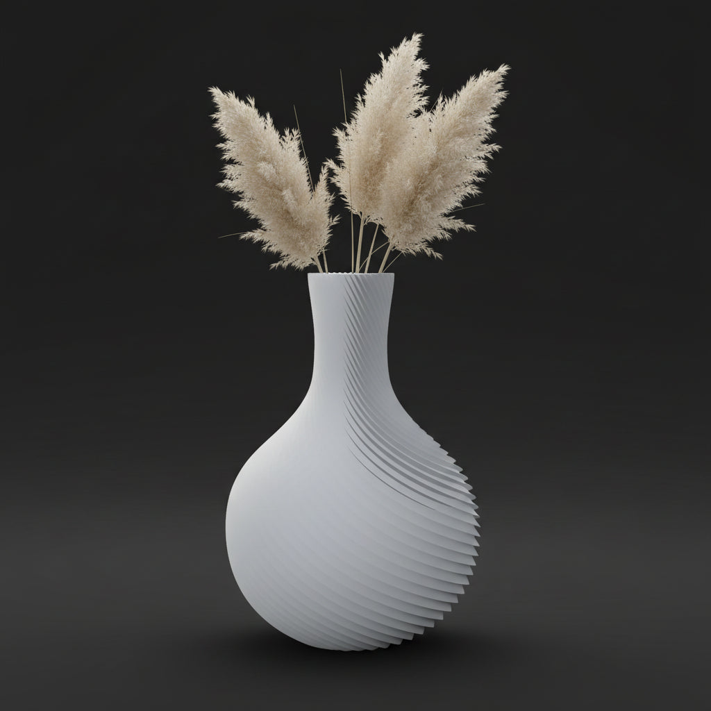 Vaso Raffelbjork - Sculptural Presence - 200mm Branco — foto 5