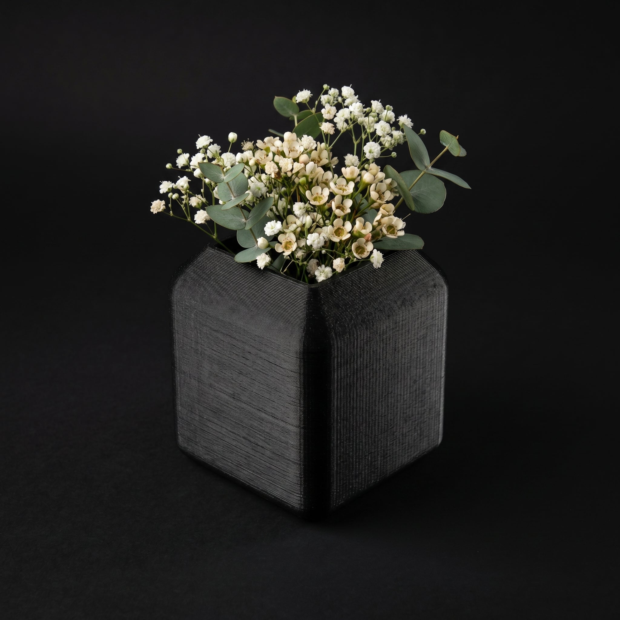 Vaso Muhen - Textured Finish - 150mm Preto — foto 7