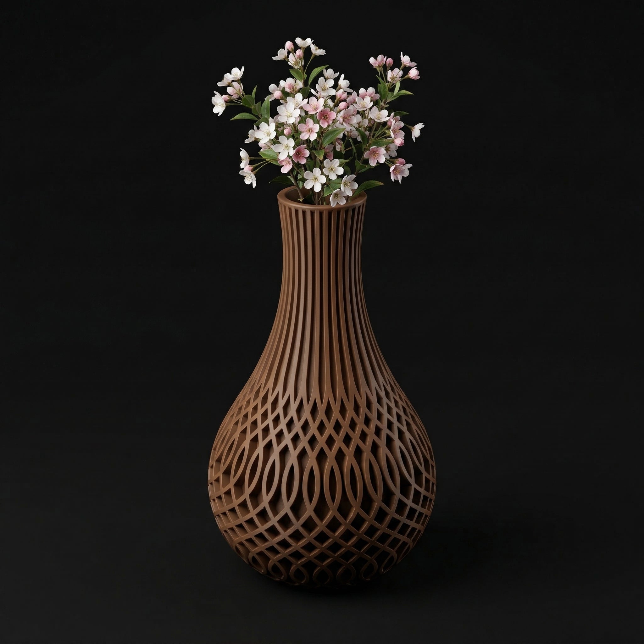 Vaso Solvyr - Modern Minimal - 220mm Marrom — foto 2