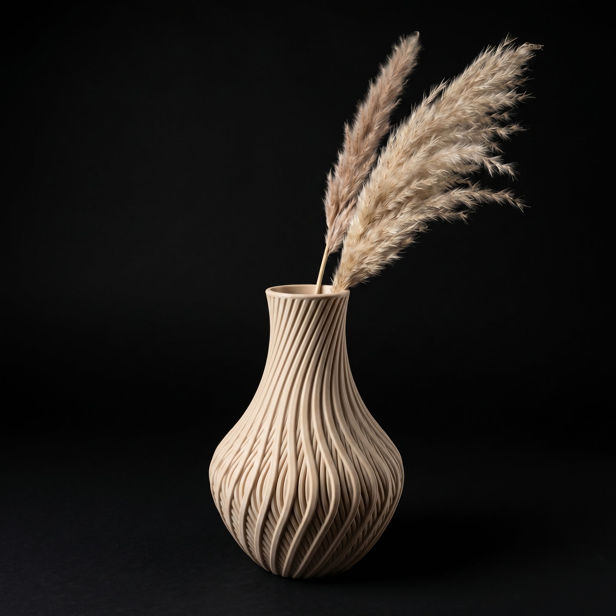 Vaso Vortex - Twisted Elegance - 230mm Branco — foto 5