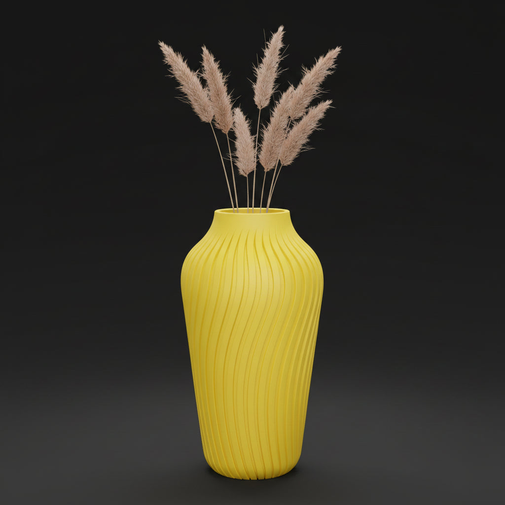 Vaso Lumina - Graceful Lines - 200mm Amarelo — foto 16