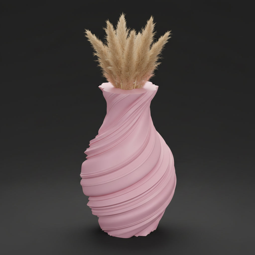 Vaso Lyrica - Sculpted Elegance - 230mm Rosa — foto 3