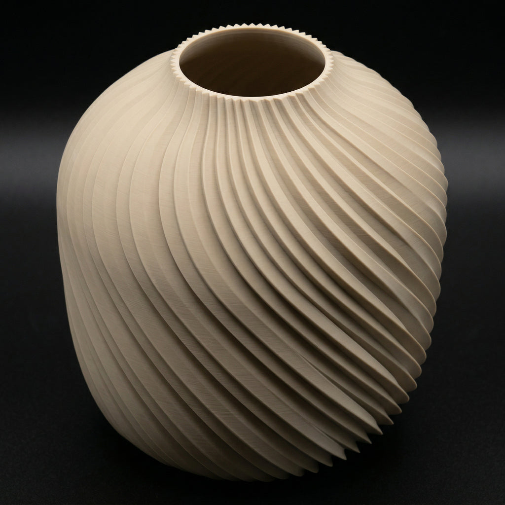 Vaso Voluta Design Curvo Branco — foto 7