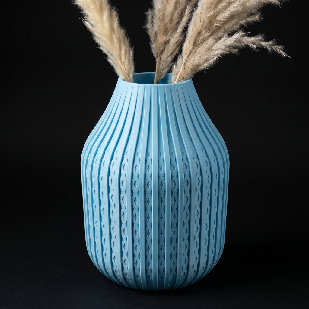 Vaso Karaf - Sculptural Presence - 200mm Azul — foto 1