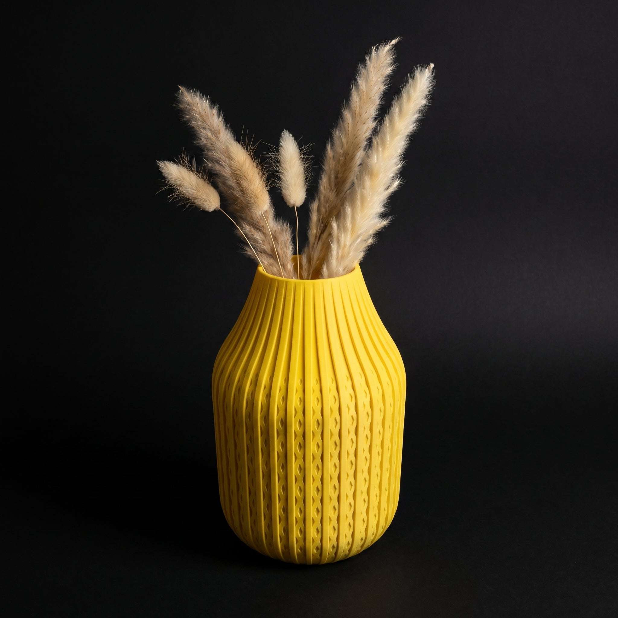 Vaso Karaf - Sculptural Presence - 200mm Amarelo — foto 4