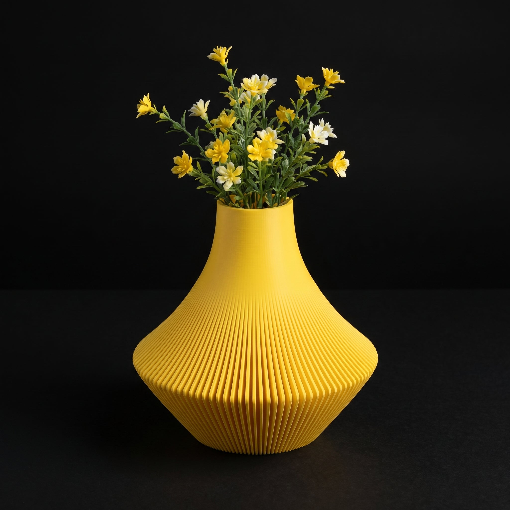 Vaso Muhen - Textured Finish - 150mm Amarelo — foto 4