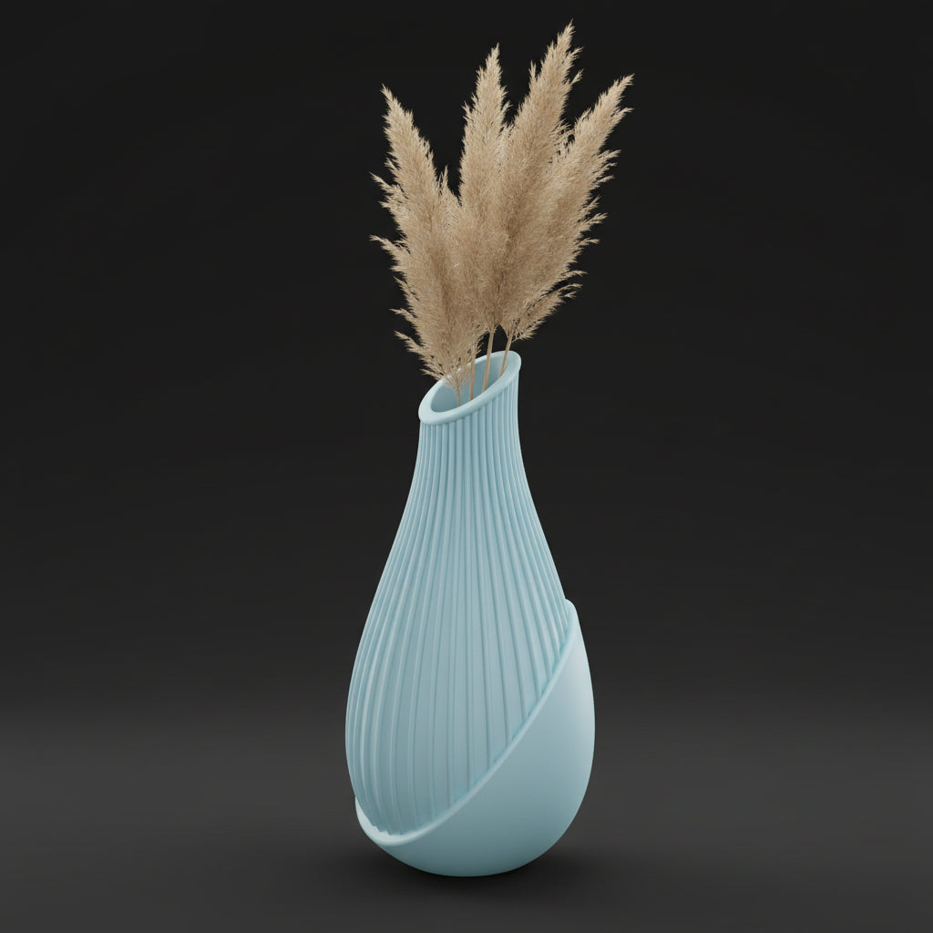 Vaso Trinity - Dynamic Form - 200mm Azul — foto 16