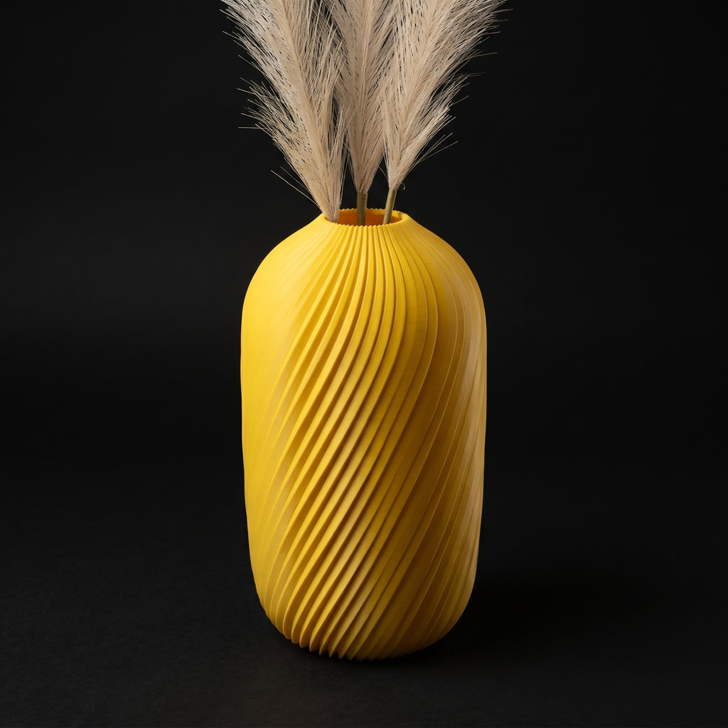 Vaso Aether - Luxurious Balance - 180mm Amarelo — foto 2