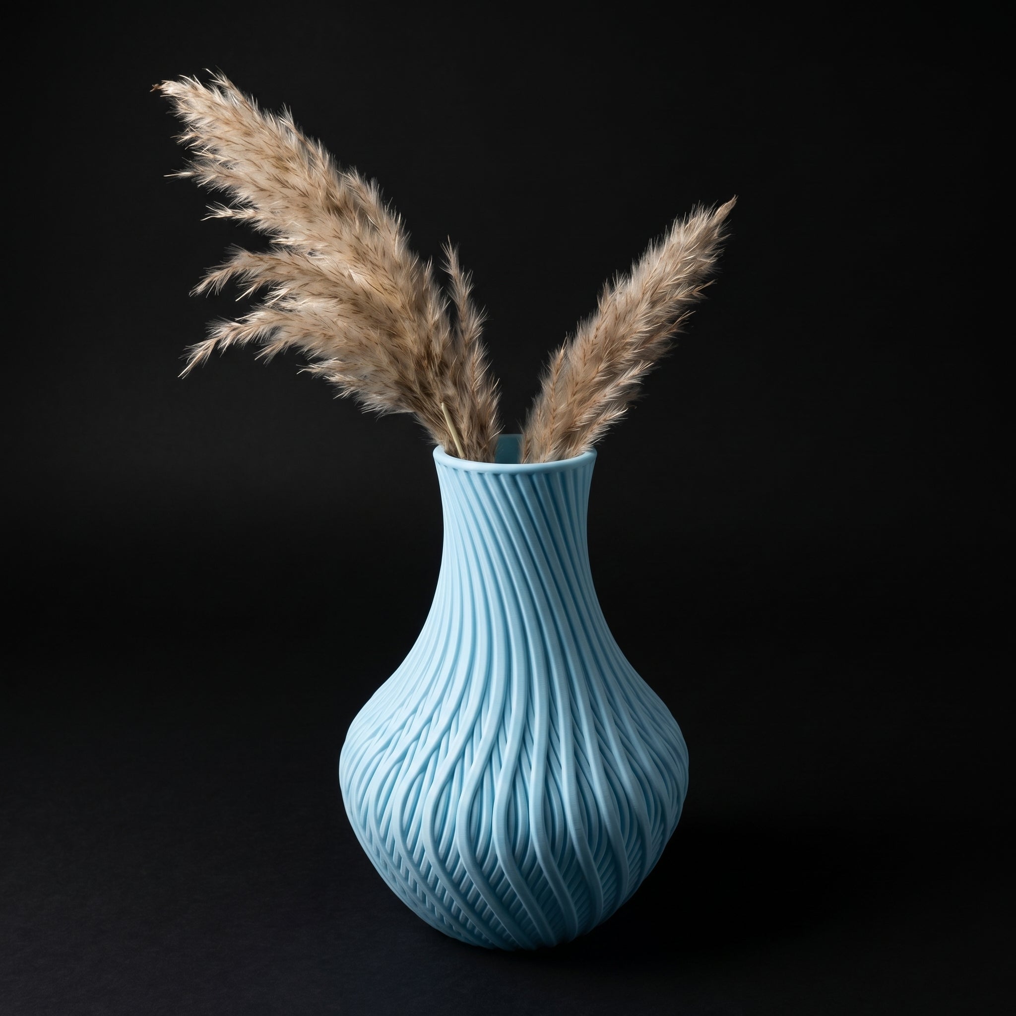 Vaso Vortex - Twisted Elegance - 180mm Azul — foto 2