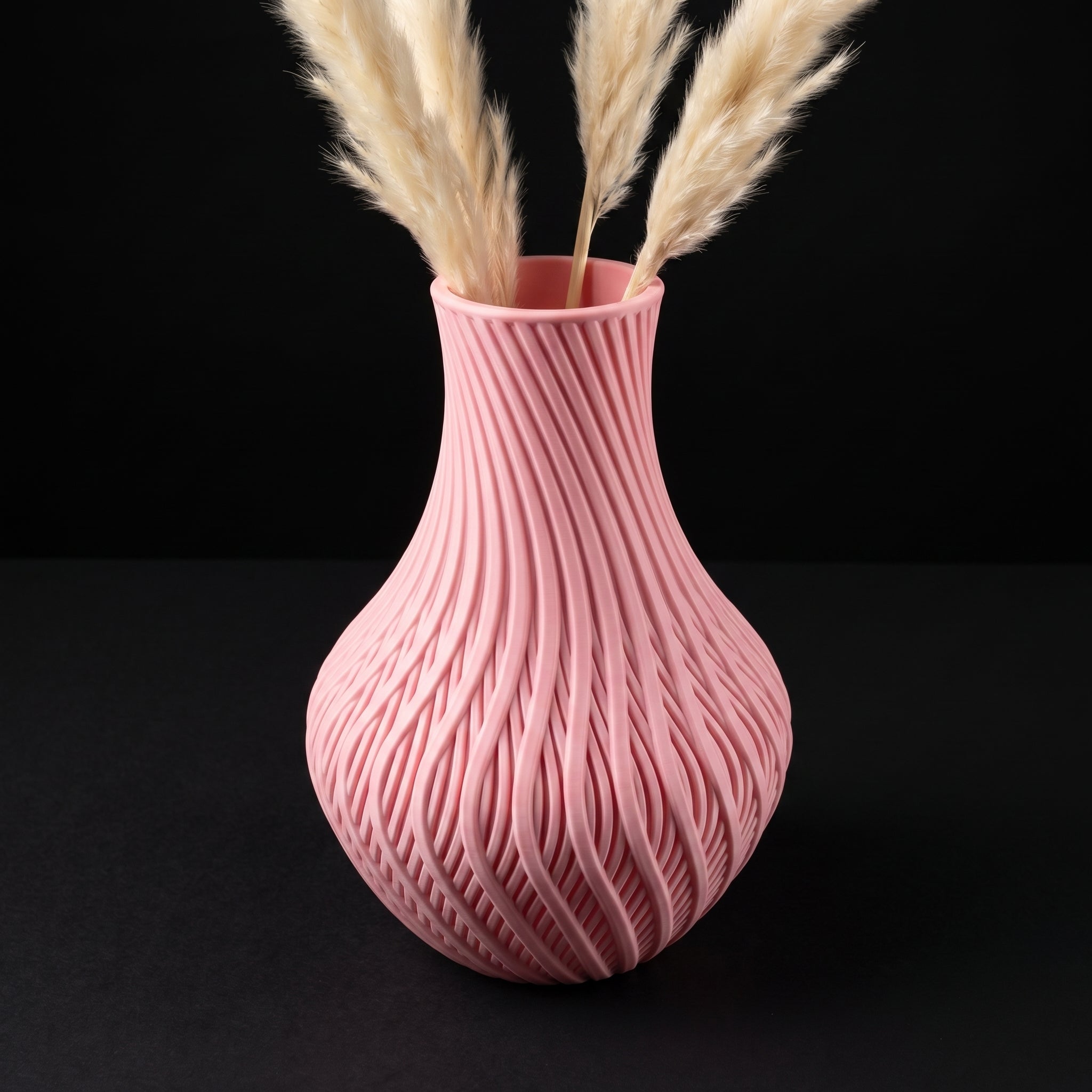 Vaso Vortex - Twisted Elegance - 180mm Rosa — foto 1