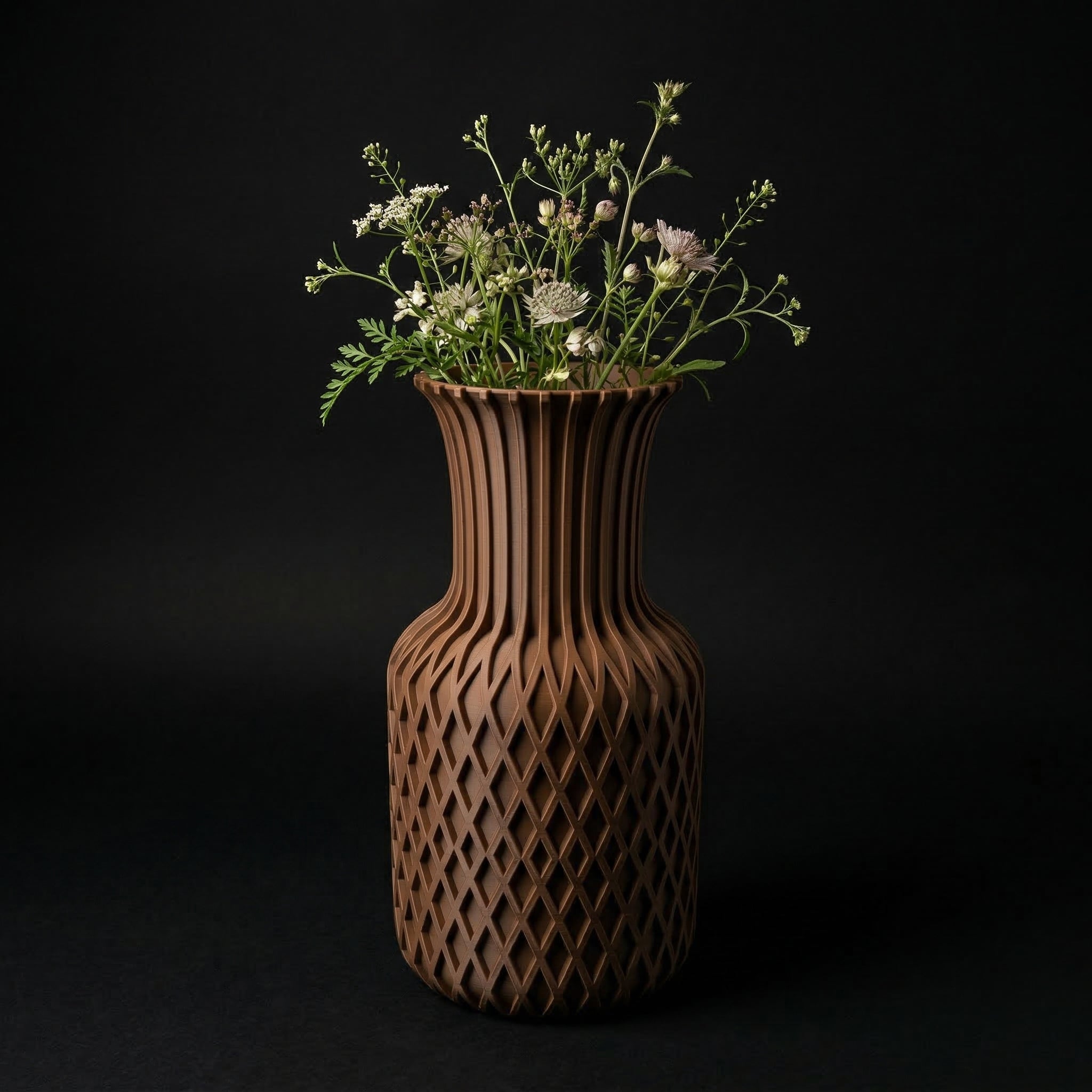 Vaso Orion - Luxurious Finish - 175mm Marrom — foto 2