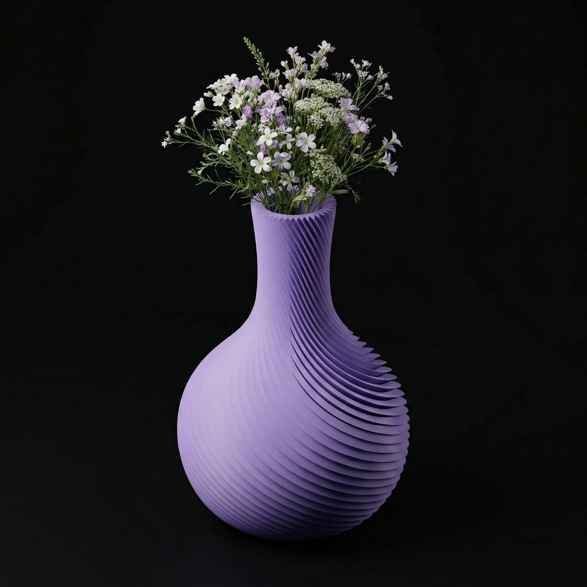 Vaso Raffelbjork - Sculptural Presence - 230mm Roxo — foto 4