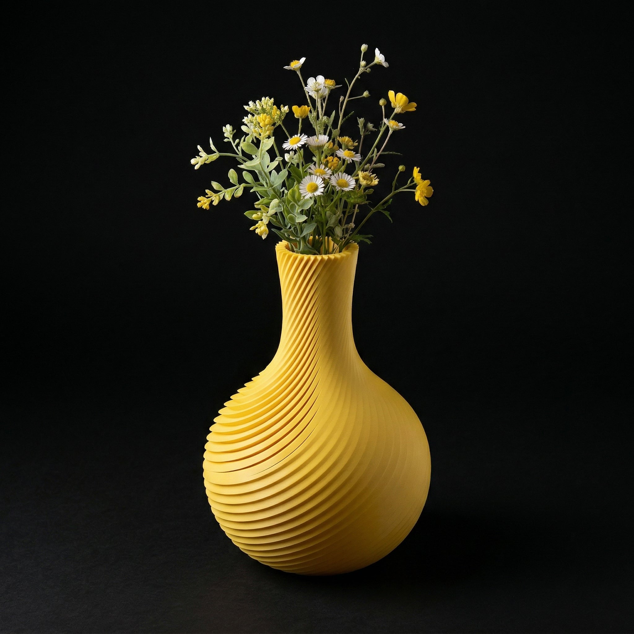 Vaso Raffelbjork - Sculptural Presence - 230mm Amarelo — foto 7