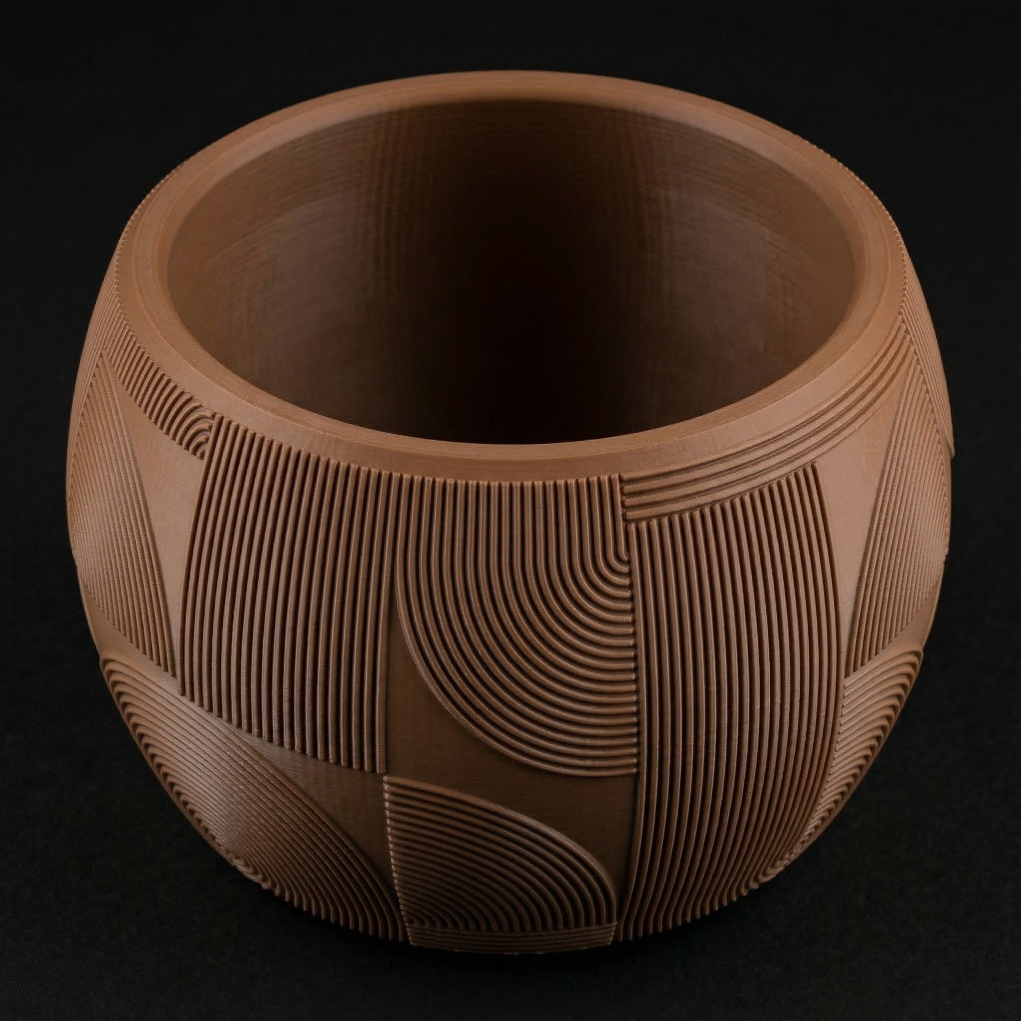 Vaso Muhen - Refined Texture - 78.4mm Marrom — foto 27
