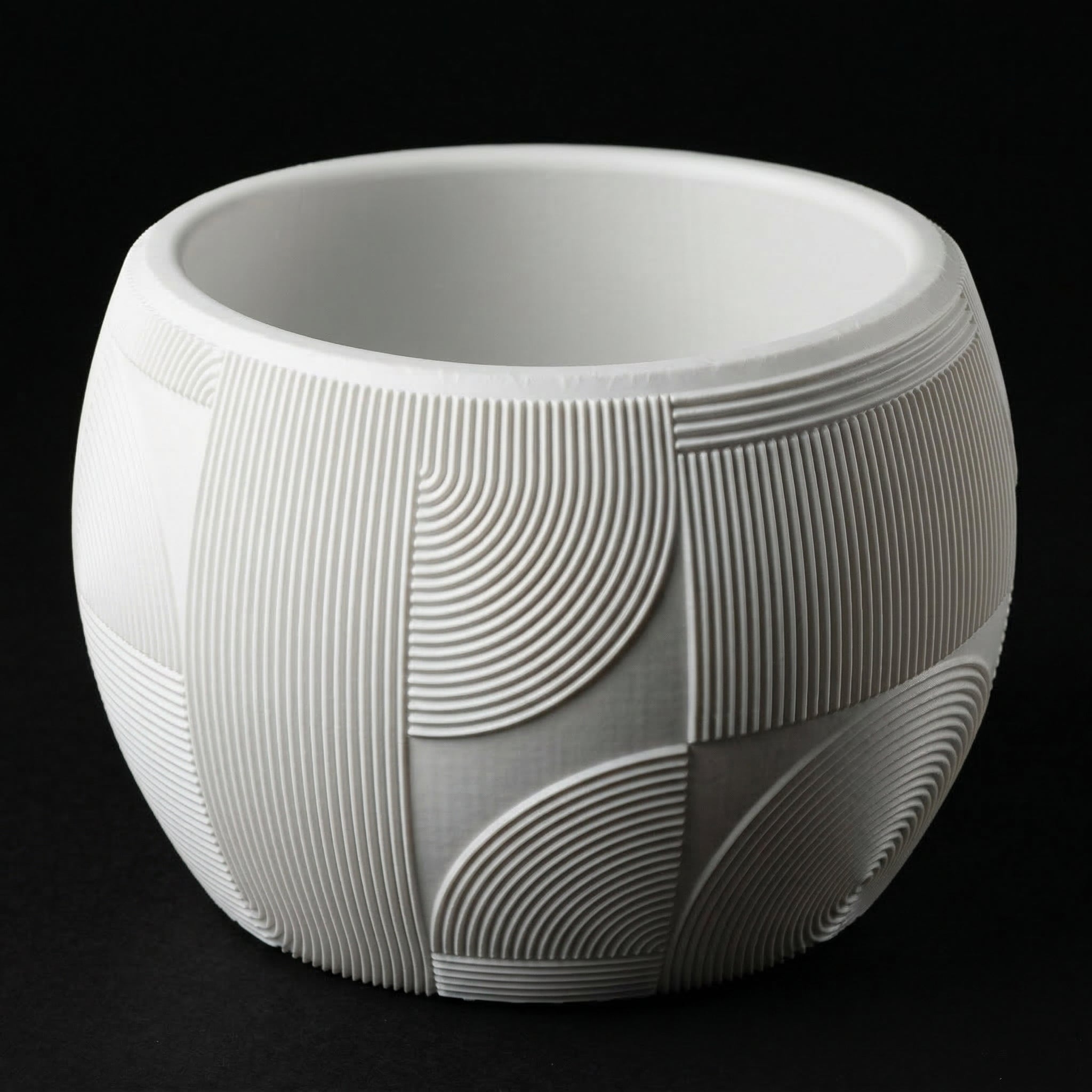 Vaso Muhen - Refined Texture - 78.4mm Branco — foto 1