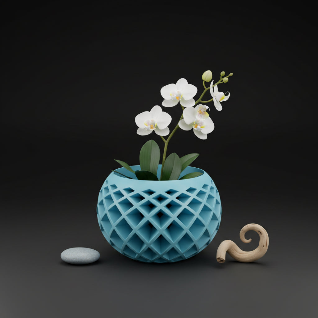 Vaso Axis - Timeless Structure - 81.8mm Azul — foto 4