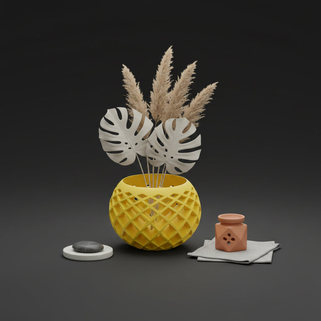Vaso Axis - Timeless Structure - 81.8mm Amarelo — foto 2