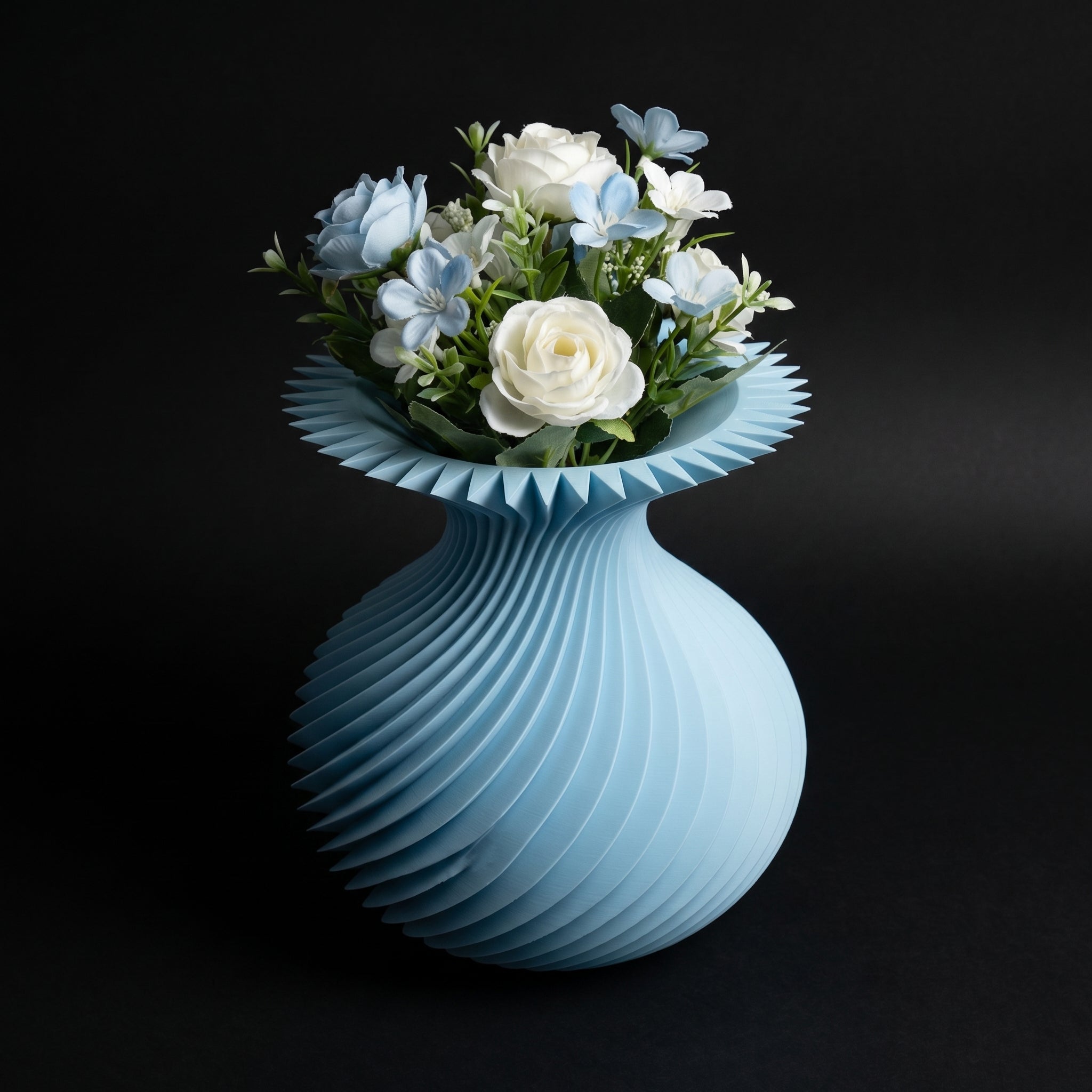 Vaso Kallarhals - Sculptural Presence - 150mm Azul — foto 2