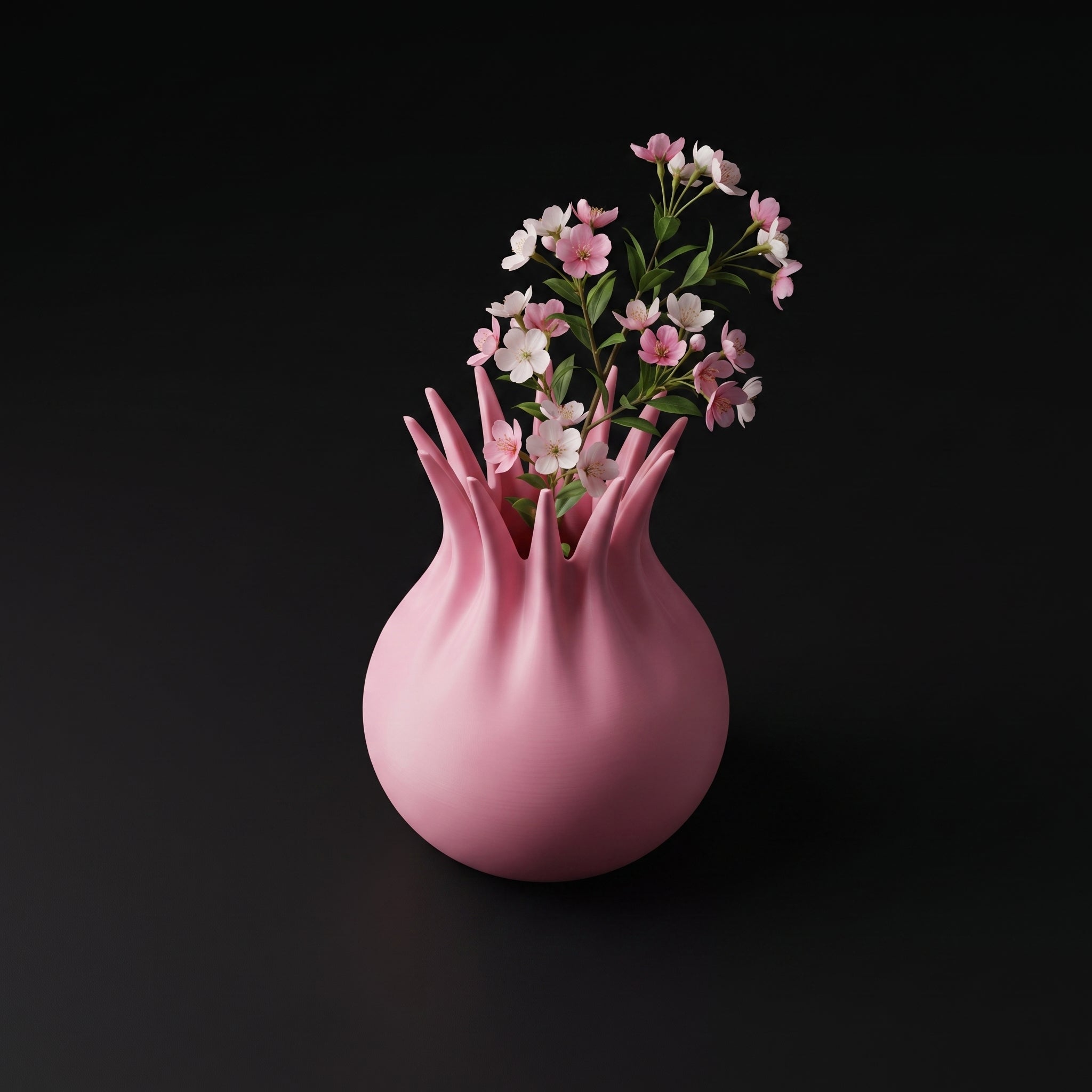 Vaso Kallarhals - Sculptural Presence - 150mm Rosa — foto 3