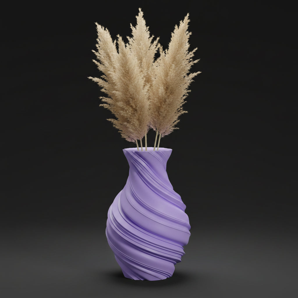 Vaso Lyrica - Sculpted Elegance - 230mm Roxo — foto 2