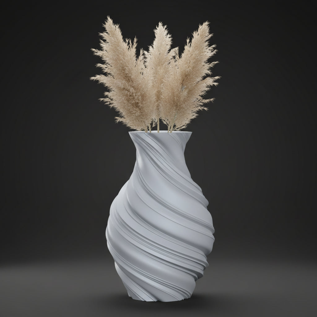 Vaso Lyrica - Sculpted Elegance - 230mm Azul — foto 6