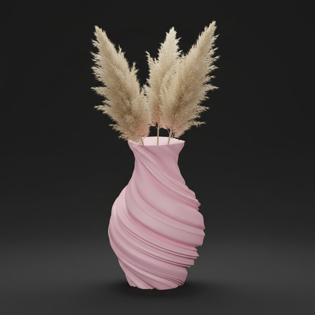 Vaso Lyrica - Sculpted Elegance - 230mm Rosa — foto 4
