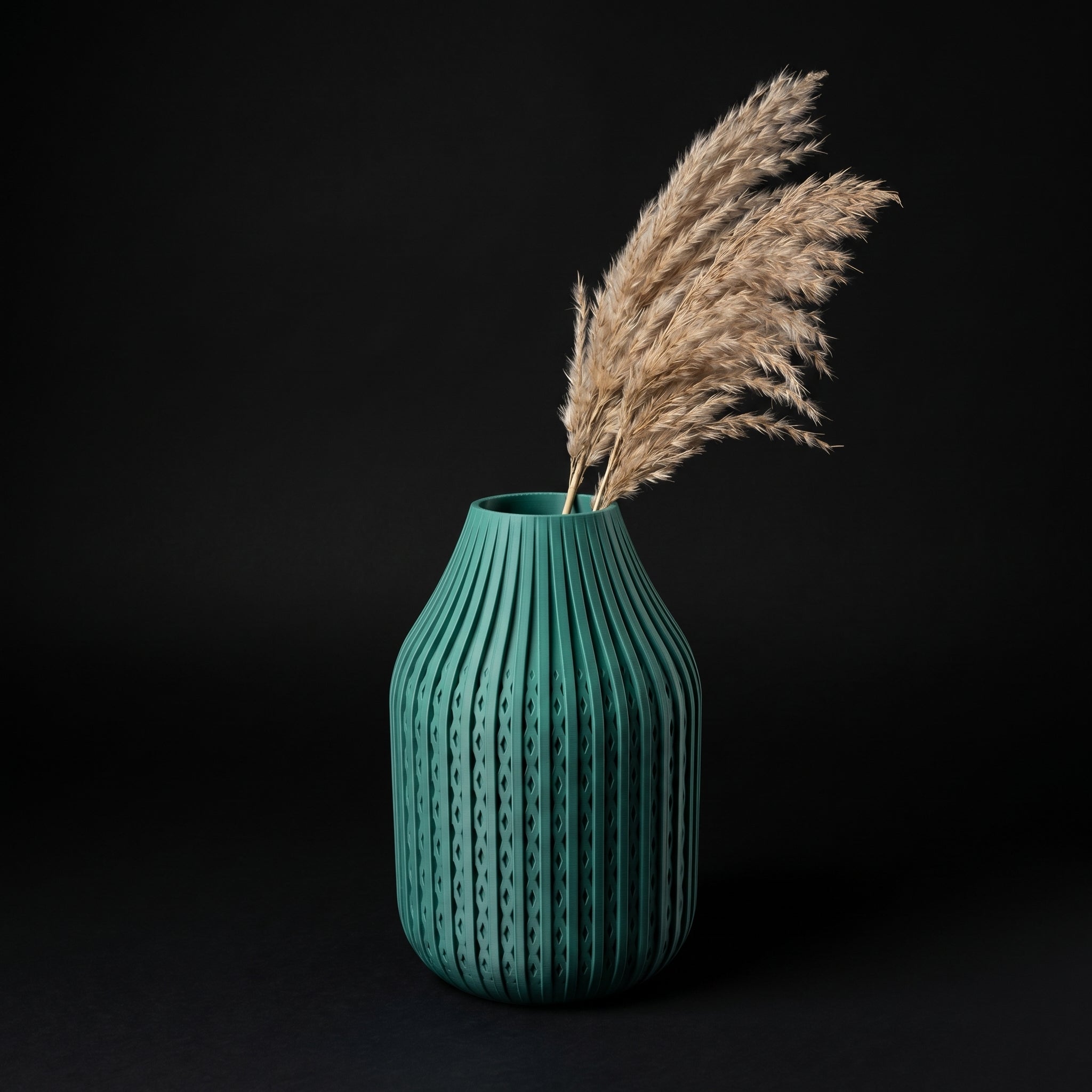 Vaso Karaf - Sculptural Presence - 160mm Verde — foto 16