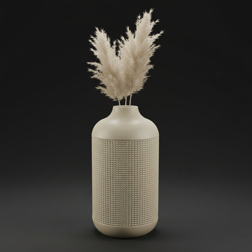 Vaso Atlas - Monumental Texture - 250mm Branco — foto 14
