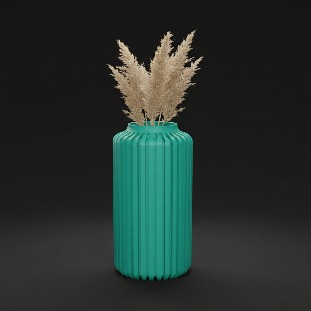 Vaso Torre - Structured Silhouette - 220mm Verde — foto 22