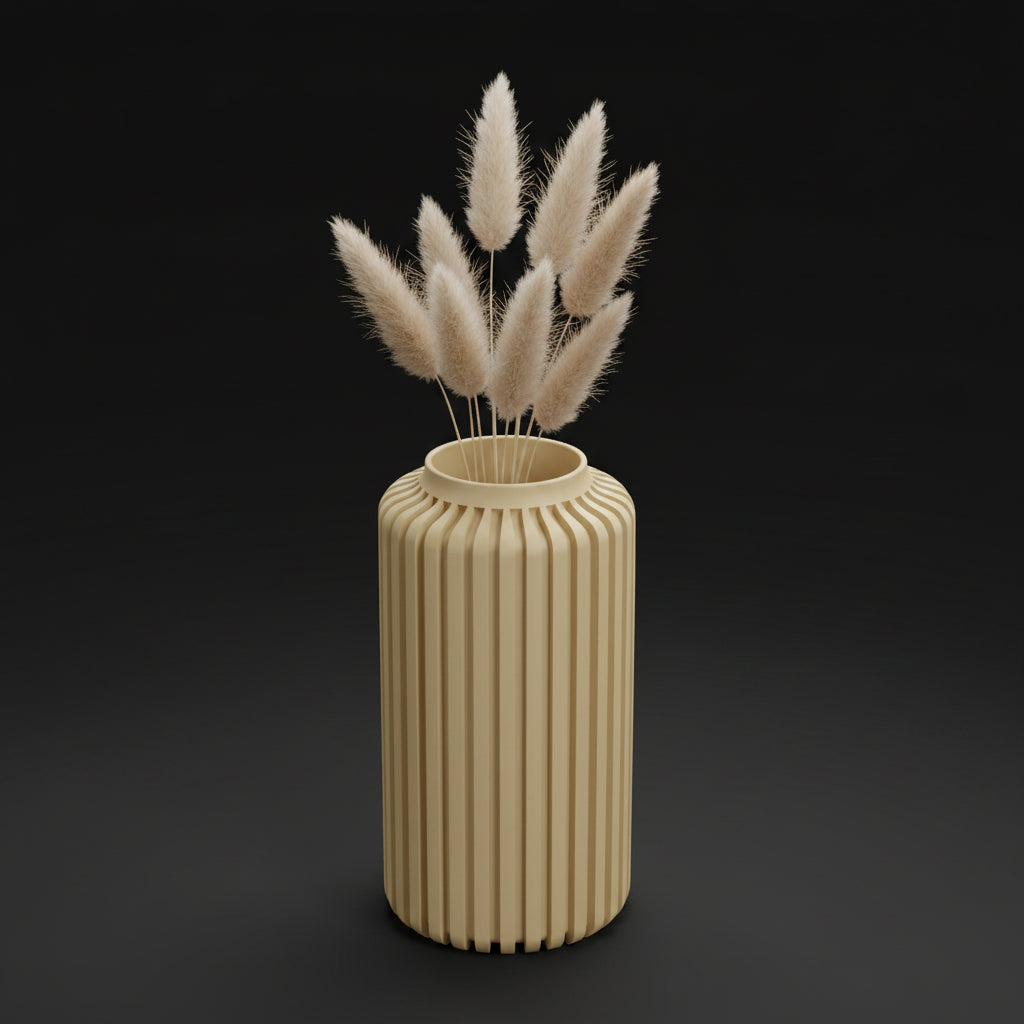 Vaso Torre - Structured Silhouette - 220mm Branco — foto 16