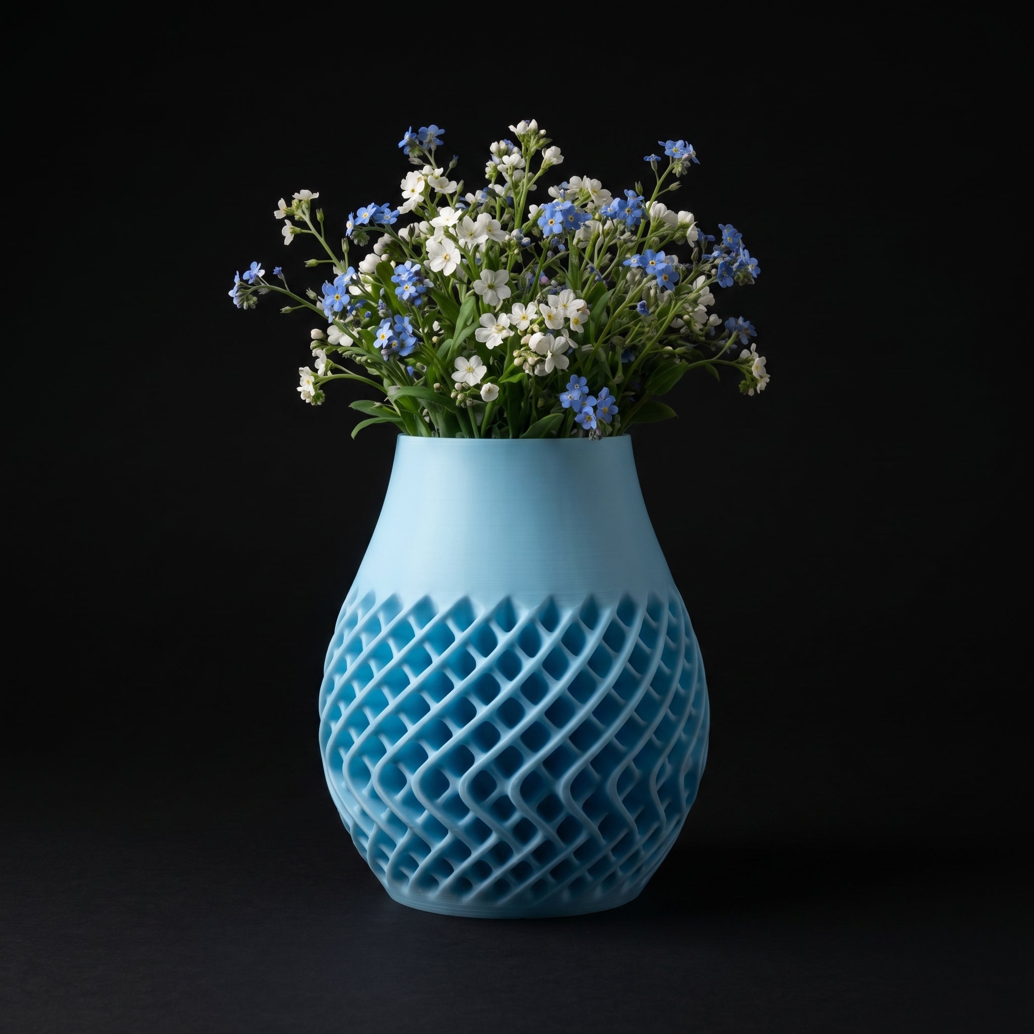 Vaso Ventus - Modern Silhouette - 180mm Azul — foto 3